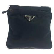 Prada Vintage Pre-owned Canvas prada-vskor Black, Dam