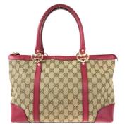 Gucci Vintage Pre-owned Canvas gucci-vskor Beige, Dam