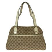 Gucci Vintage Pre-owned Canvas gucci-vskor Beige, Dam