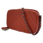 Chanel Vintage Pre-owned Laeder crossbodyvskor Red, Dam