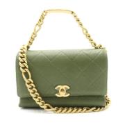 Chanel Vintage Pre-owned Laeder chanel-vskor Green, Dam