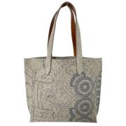 Hermès Vintage Pre-owned Canvas handvskor Gray, Dam