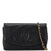 Chanel Vintage Pre-owned Laeder chanel-vskor Black, Dam