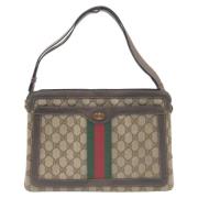 Gucci Vintage Pre-owned Canvas gucci-vskor Brown, Dam