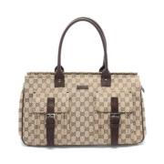 Gucci Vintage Pre-owned Canvas handvskor Beige, Dam