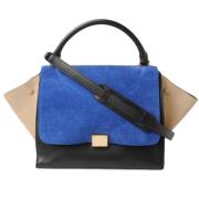 Celine Vintage Pre-owned Laeder handvskor Blue, Dam