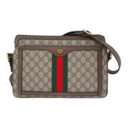 Gucci Vintage Pre-owned Canvas gucci-vskor Brown, Dam