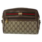 Gucci Vintage Pre-owned Canvas gucci-vskor Beige, Dam