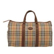 Burberry Vintage Pre-owned Canvas handvskor Beige, Dam