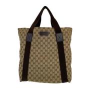 Gucci Vintage Pre-owned Canvas gucci-vskor Brown, Dam