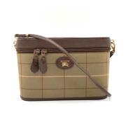 Burberry Vintage Pre-owned Canvas axelremsvskor Brown, Dam