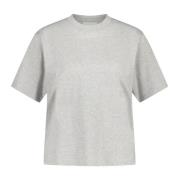 Loulou Studio Pima Bomull T-shirt, Tillverkad i Portugal Gray, Dam