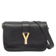 Yves Saint Laurent Vintage Pre-owned Laeder axelremsvskor Black, Dam