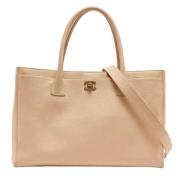 Chanel Vintage Pre-owned Laeder chanel-vskor Beige, Dam