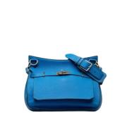 Hermès Vintage Pre-owned Laeder crossbodyvskor Blue, Dam