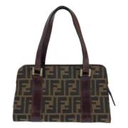 Fendi Vintage Pre-owned Canvas fendi-vskor Brown, Dam