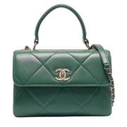 Chanel Vintage Pre-owned Laeder chanel-vskor Green, Dam