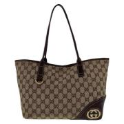 Gucci Vintage Pre-owned Canvas gucci-vskor Brown, Dam