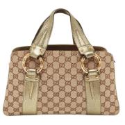 Gucci Vintage Pre-owned Canvas gucci-vskor Beige, Dam