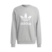 Adidas Klassisk Trefoil Crew Sweatshirt Gray, Herr