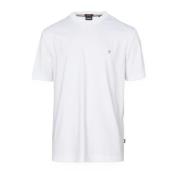 Boss Bomull Logo T-shirt Vit White, Herr