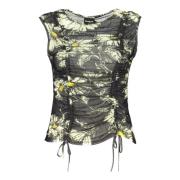 Desigual Dam Tanktop Svart Breda Band Black, Dam