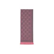 Gucci Jacquard GG Grafit Sjal Pink, Dam