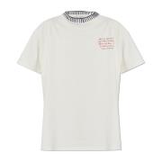 Golden Goose T-shirt med broderat mönster White, Dam