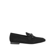 ALMA EN PENA Moccasin-plattformskor med strassdetalj Black, Dam