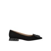 ALMA EN PENA Glittrande ballerina flats Black, Dam