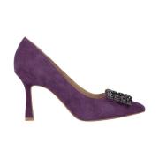 Alma EN Pena Stiletto häl sko med ornament Purple, Dam