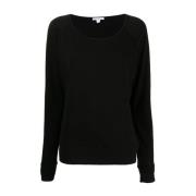 James Perse Vintage Terry Sweatshirt Black, Dam