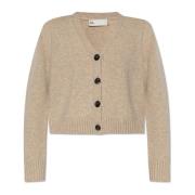 Tory Burch Cardigan med V-ringning Beige, Dam