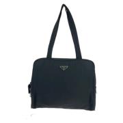 Prada Vintage Pre-owned Canvas prada-vskor Black, Dam