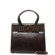 Salvatore Ferragamo Pre-owned Pre-owned Laeder handvskor Brown, Dam