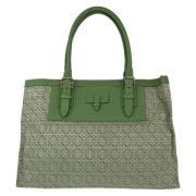 Loewe Pre-owned Pre-owned Canvas axelremsvskor Green, Dam