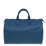 Louis Vuitton Vintage Pre-owned Laeder louis-vuitton-vskor Blue, Dam