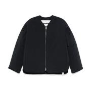 Jil Sander Svart Vadderad Dunjacka Black, Dam