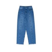 The New Society Seattle Denim Byxor Blå Allure Blue, Dam