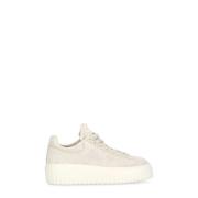 Hogan Ivory Sneakers i Mocka för Kvinna Beige, Dam