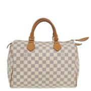 Louis Vuitton Vintage Pre-owned Canvas louis-vuitton-vskor White, Dam