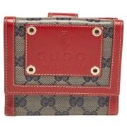 Gucci Vintage Pre-owned Belagd canvas plnbcker Red, Dam