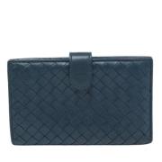 Bottega Veneta Vintage Pre-owned Laeder plnbcker Blue, Dam