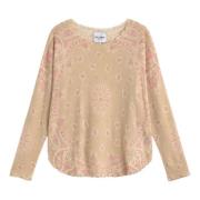 Kujten Mandala Oversized Sweater Beige, Dam