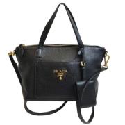 Prada Vintage Pre-owned Laeder handvskor Black, Dam