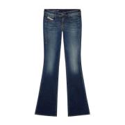 Diesel Boot-Cut Jeans Ebbey Design Blue, Dam