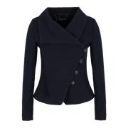 Emporio Armani Jacquard Blazer Jacka Blue, Dam