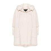 Pinko Stilig ullparka Beige, Dam