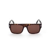 Tom Ford Acetat solglasögon Dunning-02 för män Brown, Herr