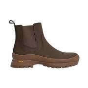 Norse Projects Minimalistisk Chelsea Boot med Vibram Sula Brown, Herr